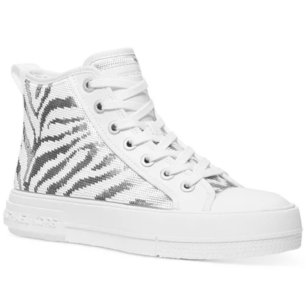 Michael Kors Zebra Sequin High-Top Sneakers